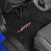 Fits CAMARO 2017 Custom Fit 2 PC Floor Mats EBONY VELOURTEX 50TH ANNIVERSARY LOGO-SR1 Performance