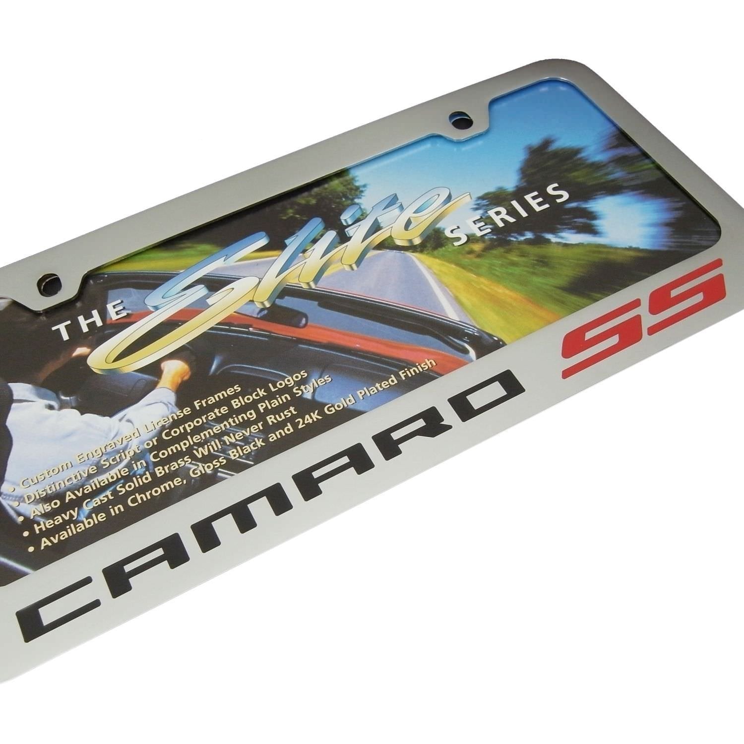 Camaro SS License Plate Frame - Chrome-SR1 Performance