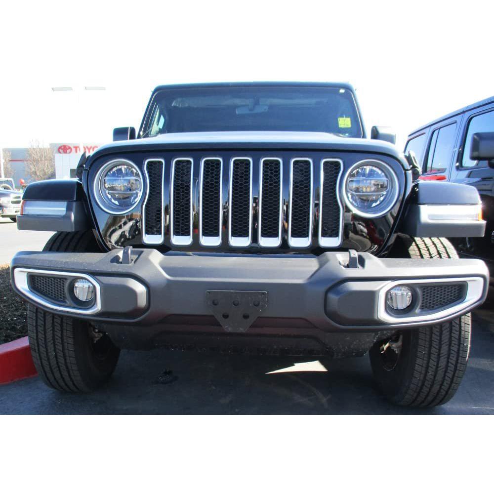 STO N SHO Front License Plate Bracket for 2018-2020 Jeep Wrangler JL Sahara and Rubicon and 2020 Jeep Gladiator Overland and Rubicon with Plastic Bumper-SR1 Performance