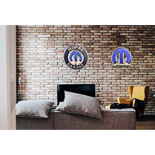 Omega M Logo Stainless Steel Wall Hanging Sign - Chrome : 35" x 6-SR1 Performance