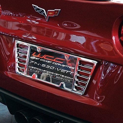 C6 / C7 Corvette Billet Aluminum License Plate Frame - Chrome-SR1 Performance