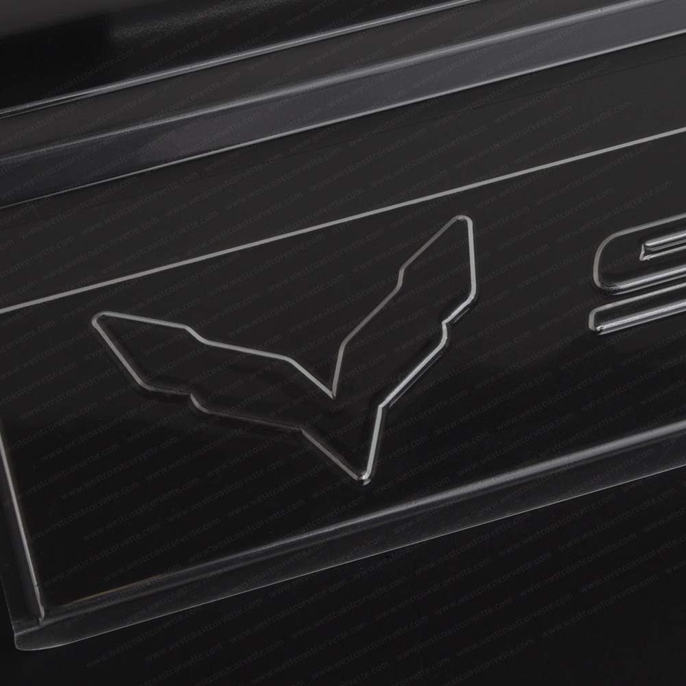 Corvette Clear Door Sill Protectors : C7 Stingray, Z51, Z06 (Clear w/Embossed Stingray Script)-SR1 Performance