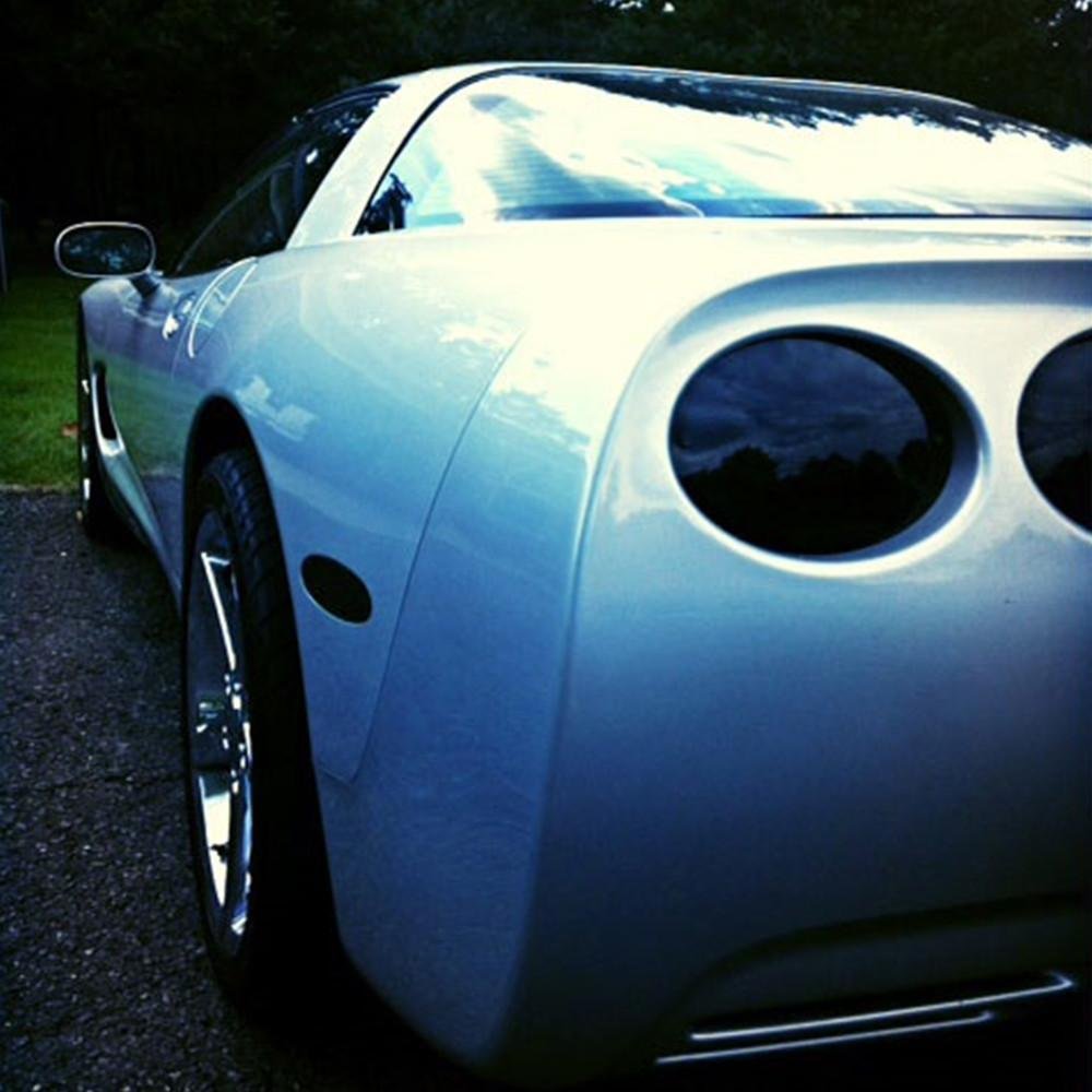 Corvette Low Profile Acrylic Rear Side Marker Blackout Kit 2 Pc. : 1997-2004 C5 & Z06-SR1 Performance
