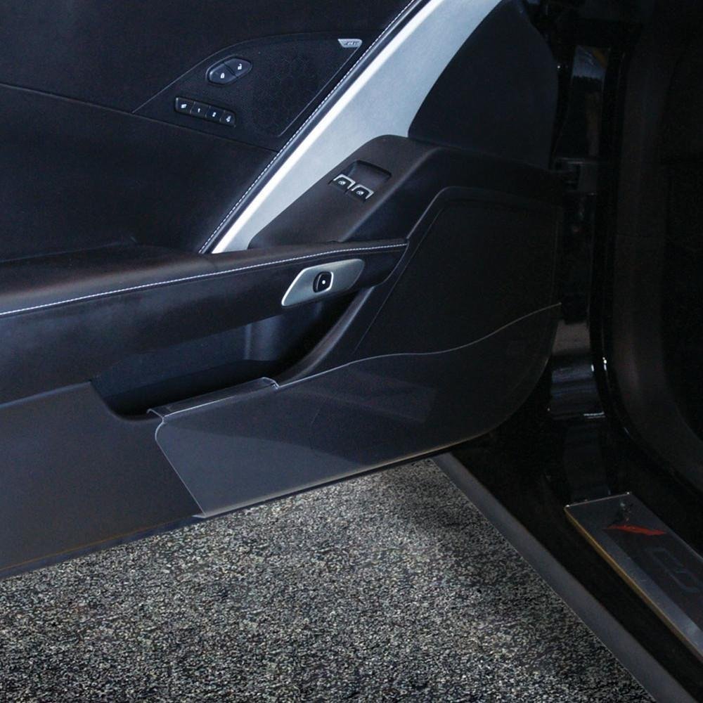 Corvette - Door Kick Panel - Clear Acrylic : C7 Stingray, Z51, Z06-SR1 Performance