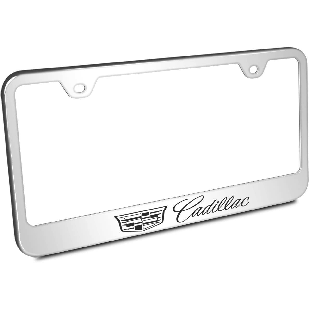 Cadillac Laser Etched License Plate Frame - Stainless Steel-SR1 Performance