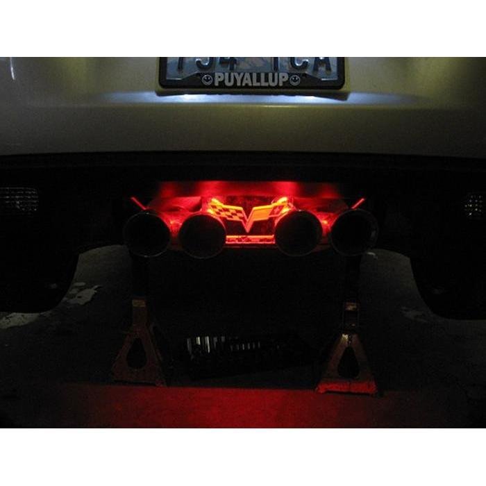 Corvette Exhaust Plate LED Lighting Kit : 2005-2013 C6 only (Orange)-SR1 Performance