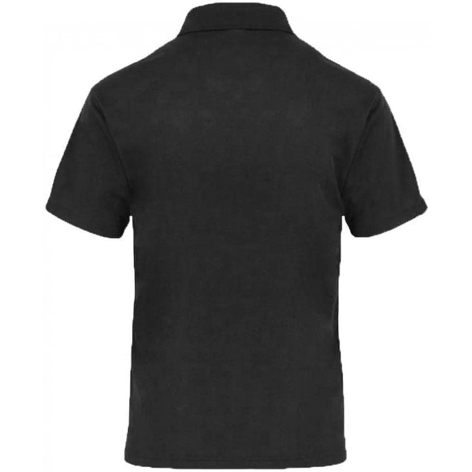 Corvette Next Generation Car Gesture Striped Polo (XX-Large, Black with Blue)-SR1 Performance