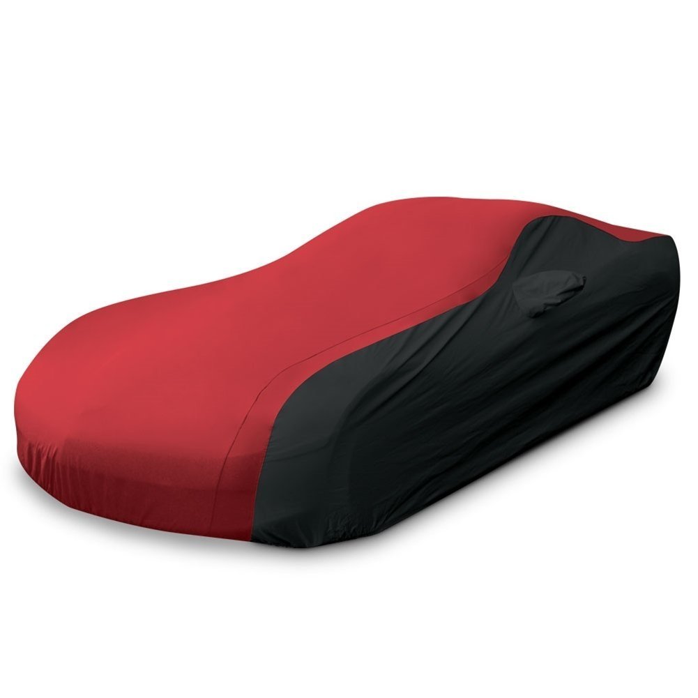 2005-2013 C6 Corvette Ultraguard Plus Car Cover - 300D Indoor/Outdoor Protection - Red/Black-SR1 Performance