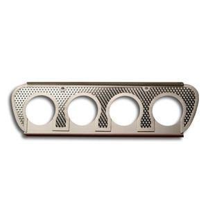 C7 Corvette Stingray Exhaust Filler Panel Perforated Brushed Stainless Steel NPP Exhaust Fits: All 14 through 16 Corvettes With Stock NPP Dual Mode Exhaust-SR1 Performance