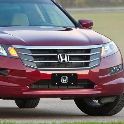 Honda Black Steel License Plate with 3D Chrome Logo-SR1 Performance