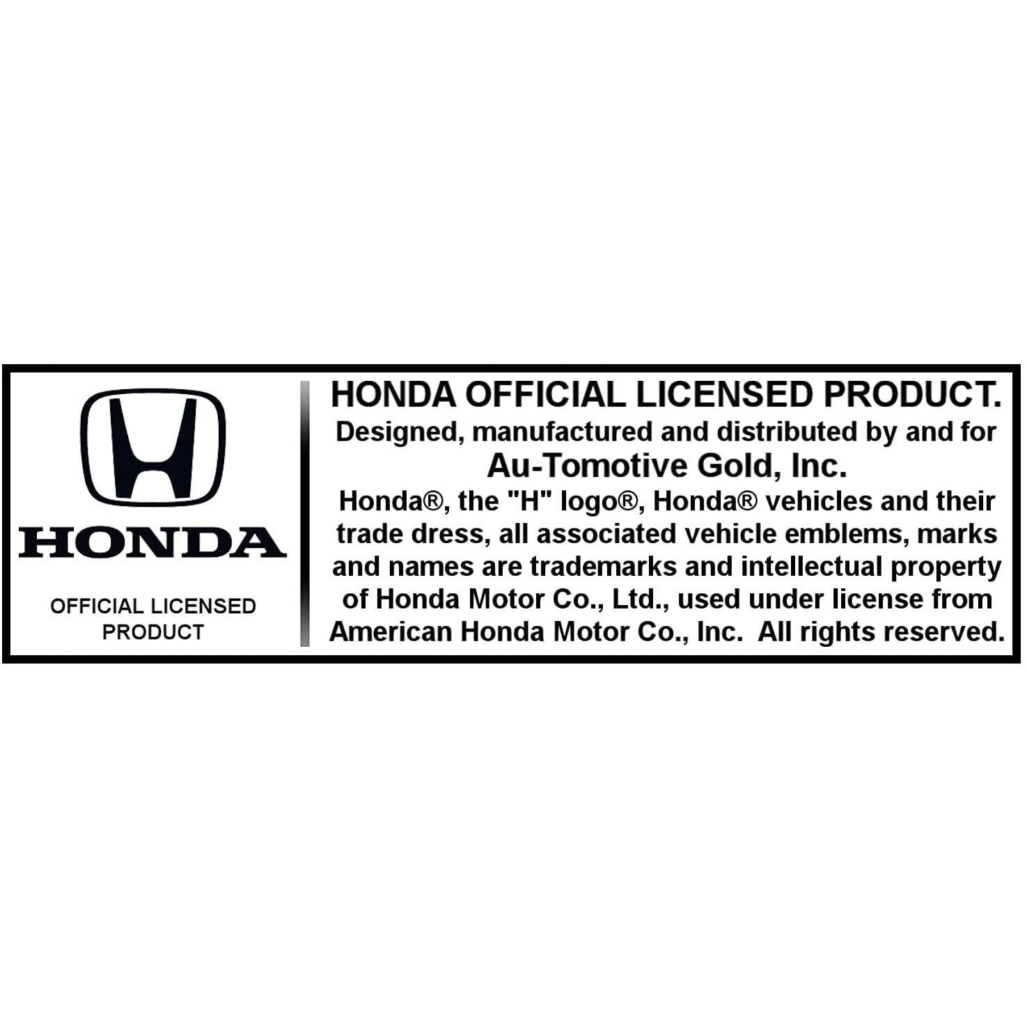 Honda Stainless Steel Chrome License Plate with 3D Chrome Logo-SR1 Performance