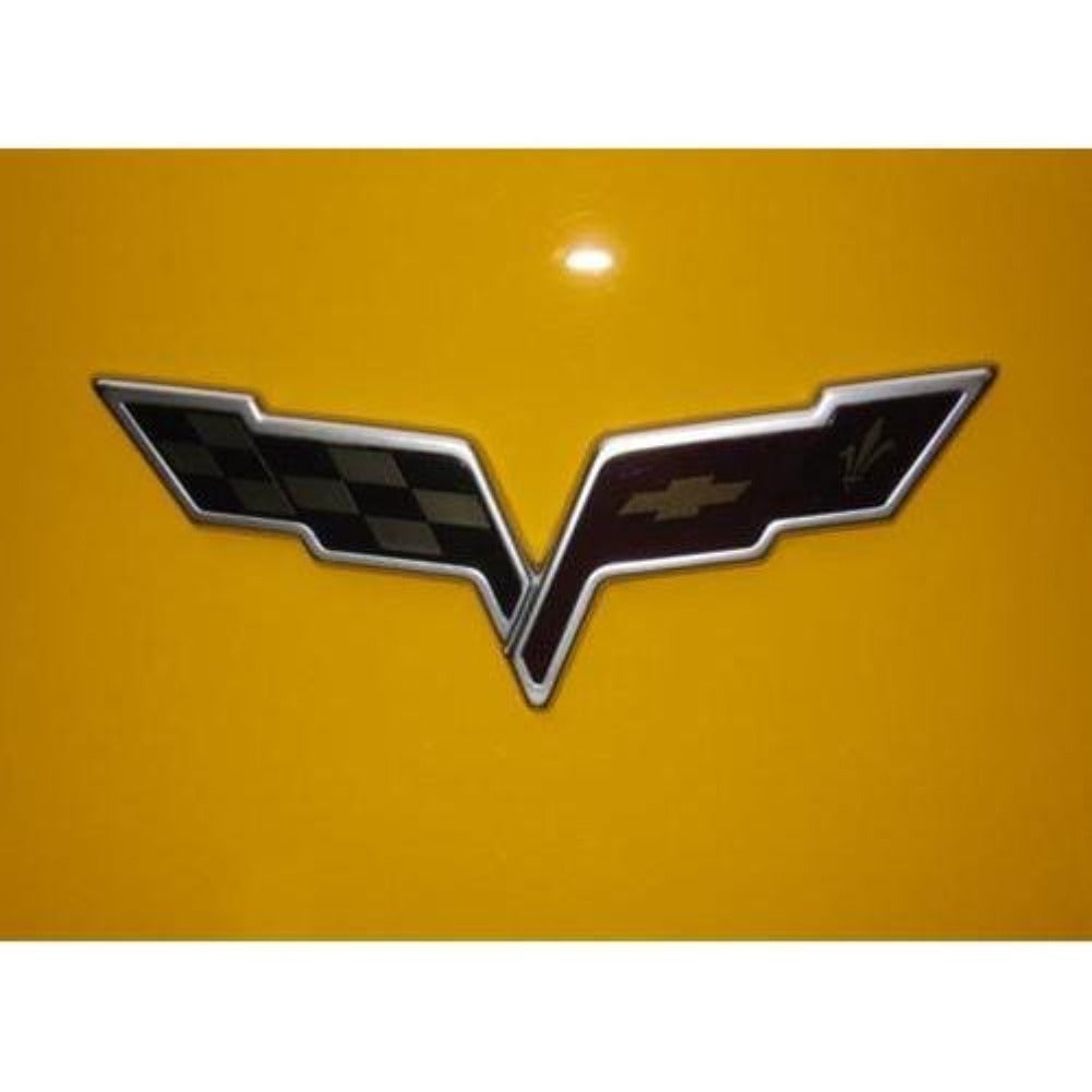 2005-2013 C6 Corvette Emblem Blackout Overlay - Set of 2-SR1 Performance