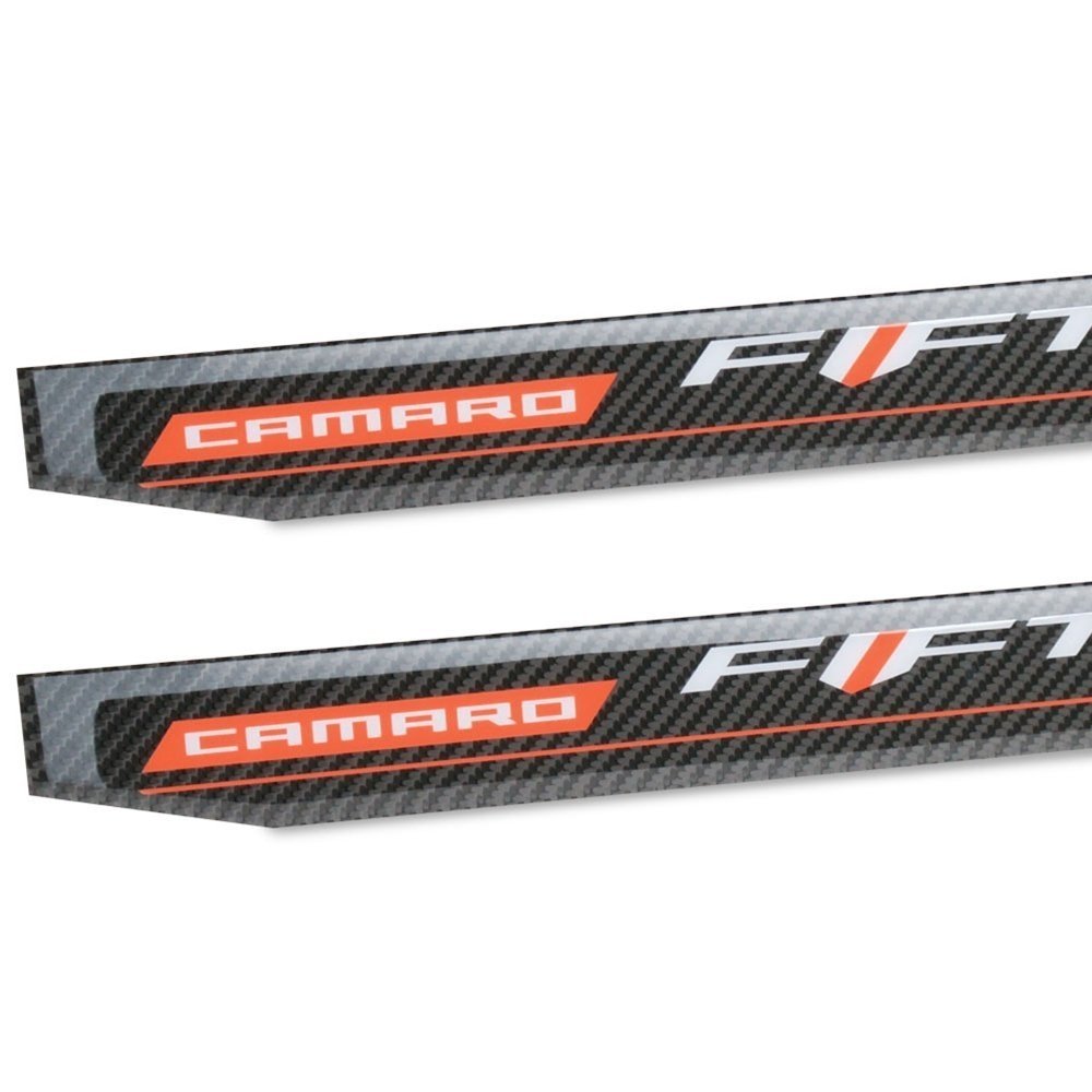 Camaro Door Sill Plates - Camaro 50th : Carbon Fiber 2016+ (Camaro 50th Only)-SR1 Performance