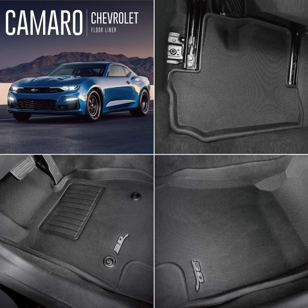 3D MAXpider Complete Set Custom Fit All-Weather Floor Mat for Select Chevrolet Traverse Models - Kagu Rubber-SR1 Performance