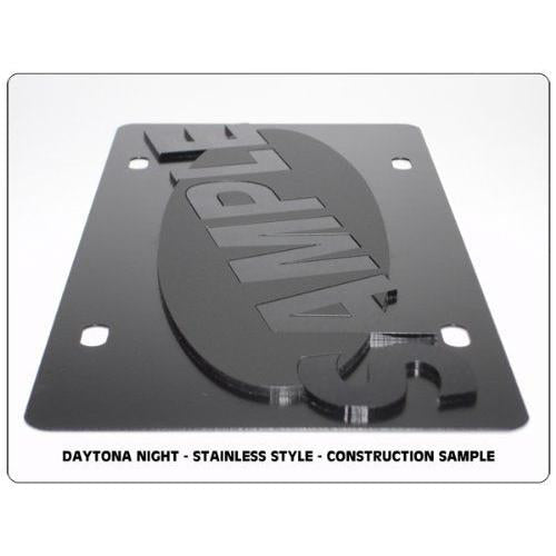Chevrolet Bowtie License Plate Carbon Steel with Mirrored Logo-SR1 Performance