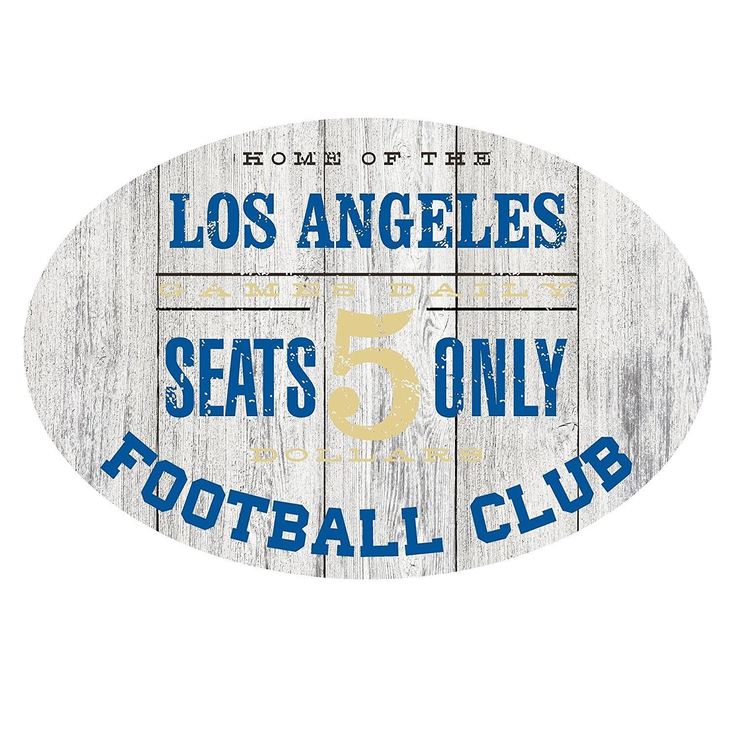 Home of the Denver Football Club Metal Sign Blue/Orange - Oval 12" x 8"-SR1 Performance