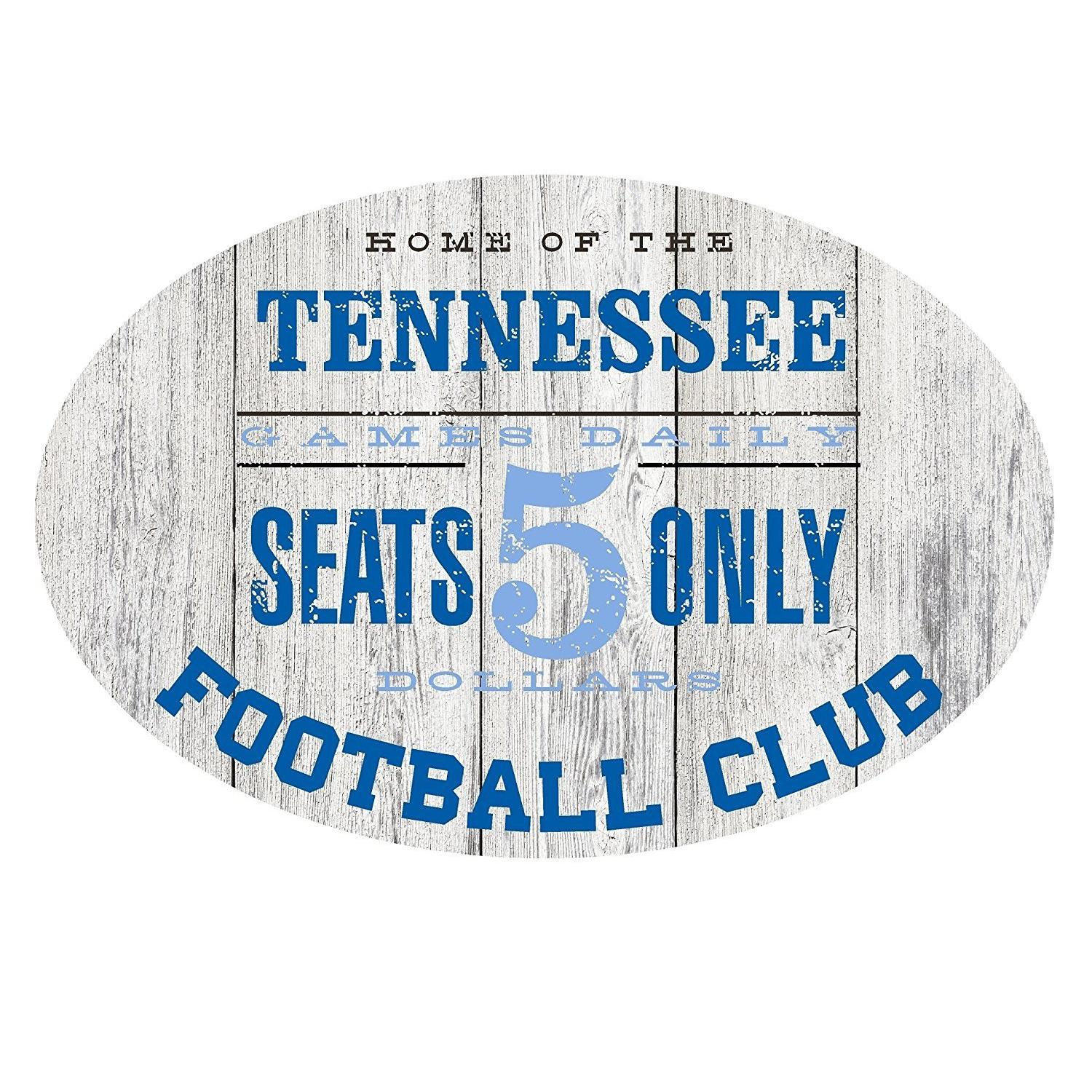 Home of the Denver Football Club Metal Sign Blue/Orange - Oval 12" x 8"-SR1 Performance