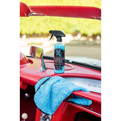Liquid X Blue Xtreme Plush Waffle Weave Microfiber Detailing Towel - 16" x 16"-SR1 Performance