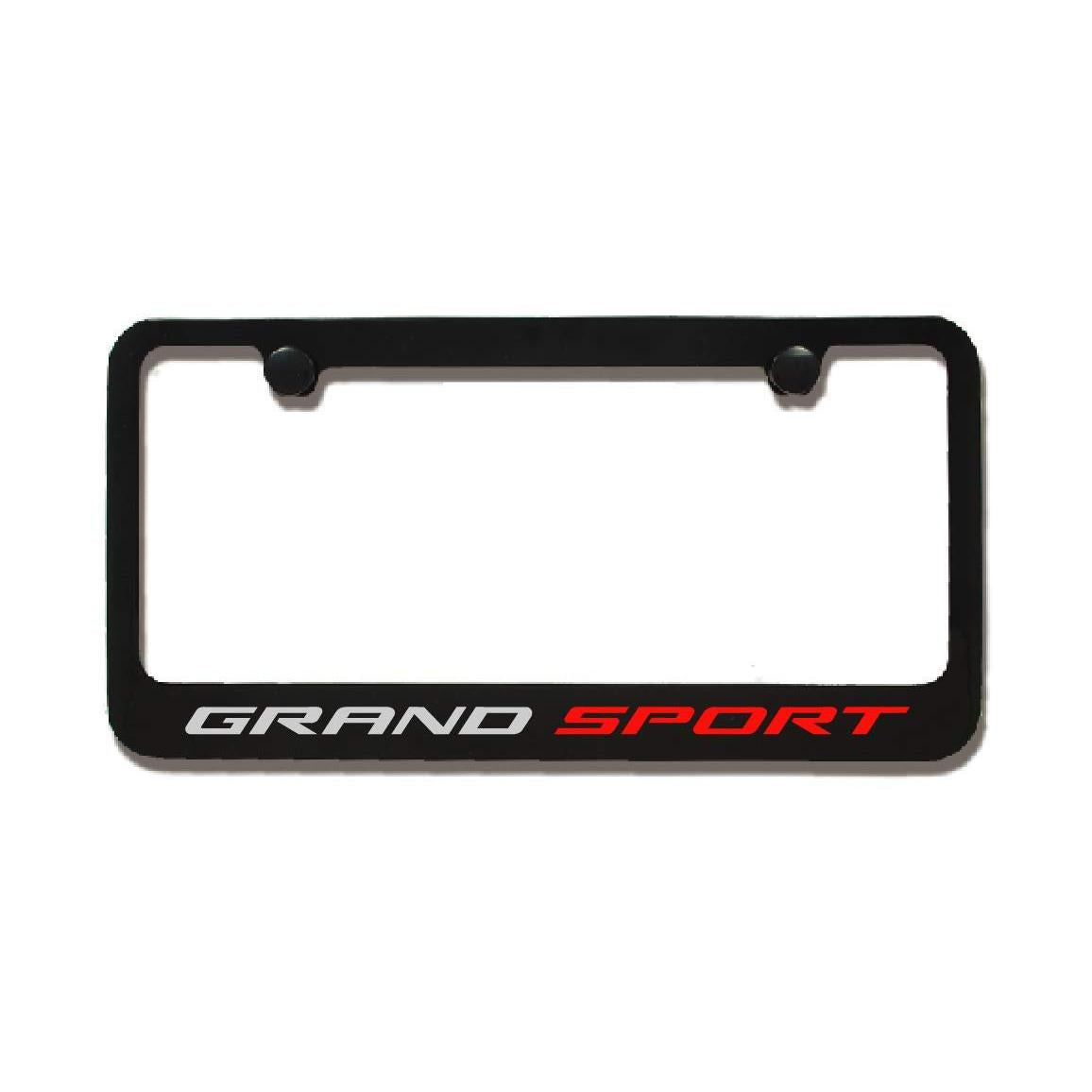 C7 Corvette Grand Sport License Plate Frame - Black-SR1 Performance
