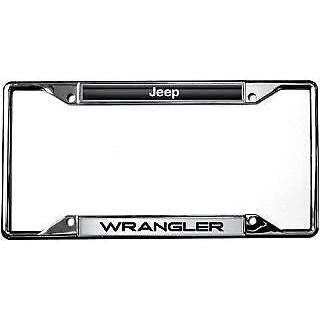 Jeep Wrangler License Plate Frame - Chrome-SR1 Performance