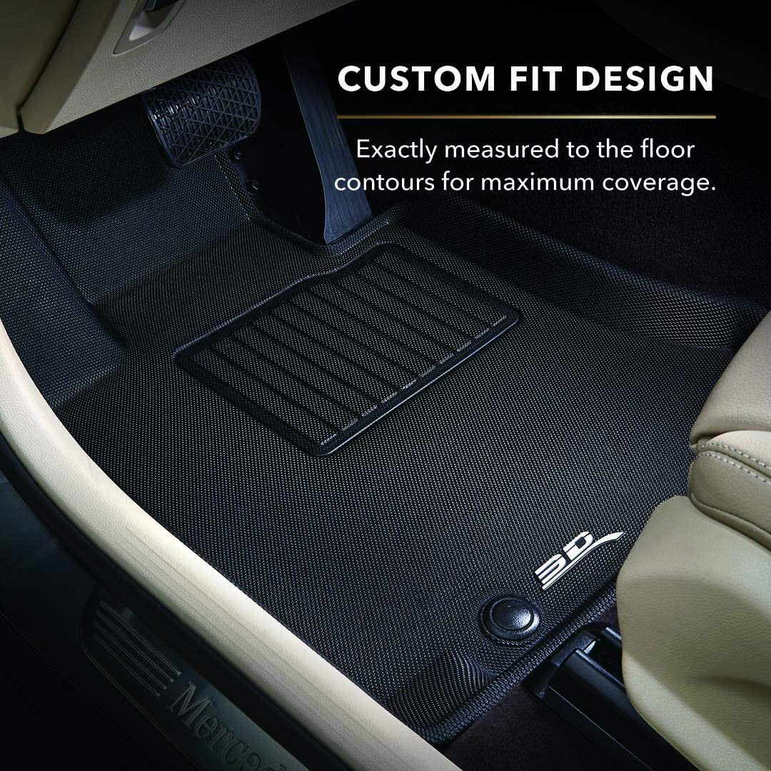 2022-2024 Honda Civic 3D MAXpider Custom Fit Honda Floor Mats Kagu - Black-SR1 Performance