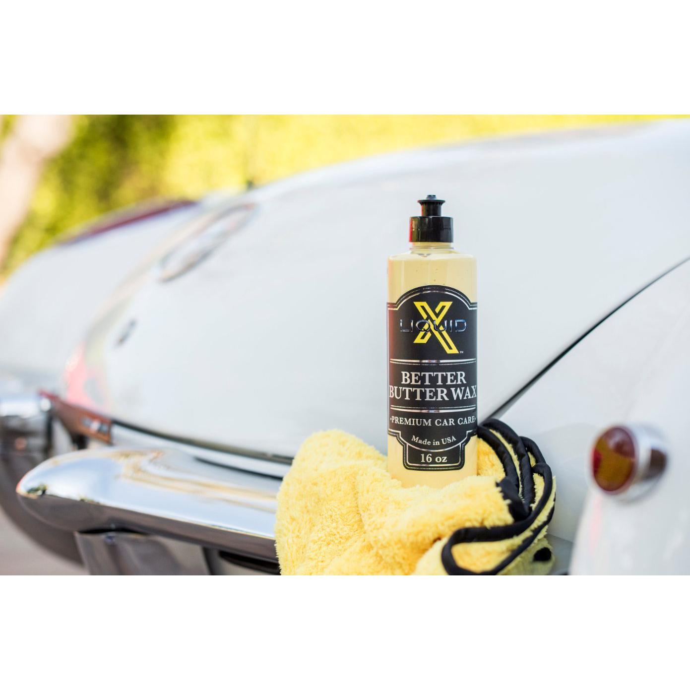 Liquid X Yellow Xtreme Plush Waffle Weave Microfiber Detailing Towel - 16" x 16"-SR1 Performance