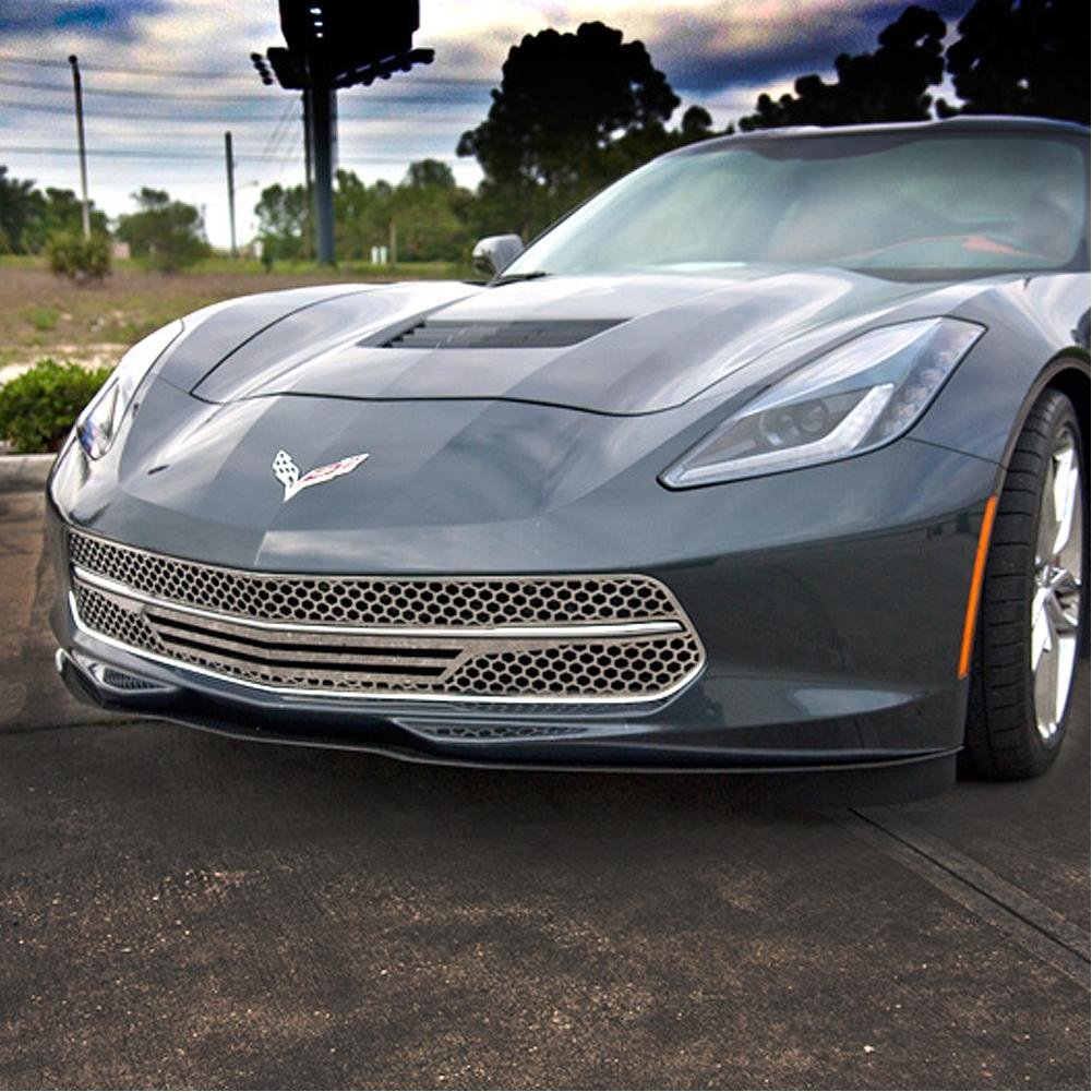 2014-2017 C7 Corvette Stingray - 3pc Retro Matrix Series Front Grille-SR1 Performance