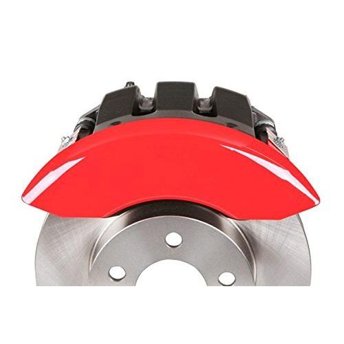 MGP Caliper Covers 12162SCL1RD 'Challenger ll' Engraved Caliper Cover with Red Powder Coat Finish and Silver Characters, (Set of 4)-SR1 Performance