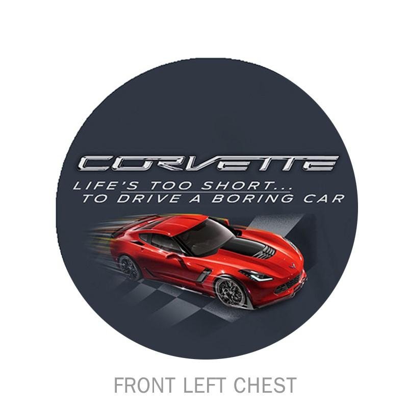 C7 Z06 Corvette Life's Too Short Tee Shirt - Dark Grey-SR1 Performance
