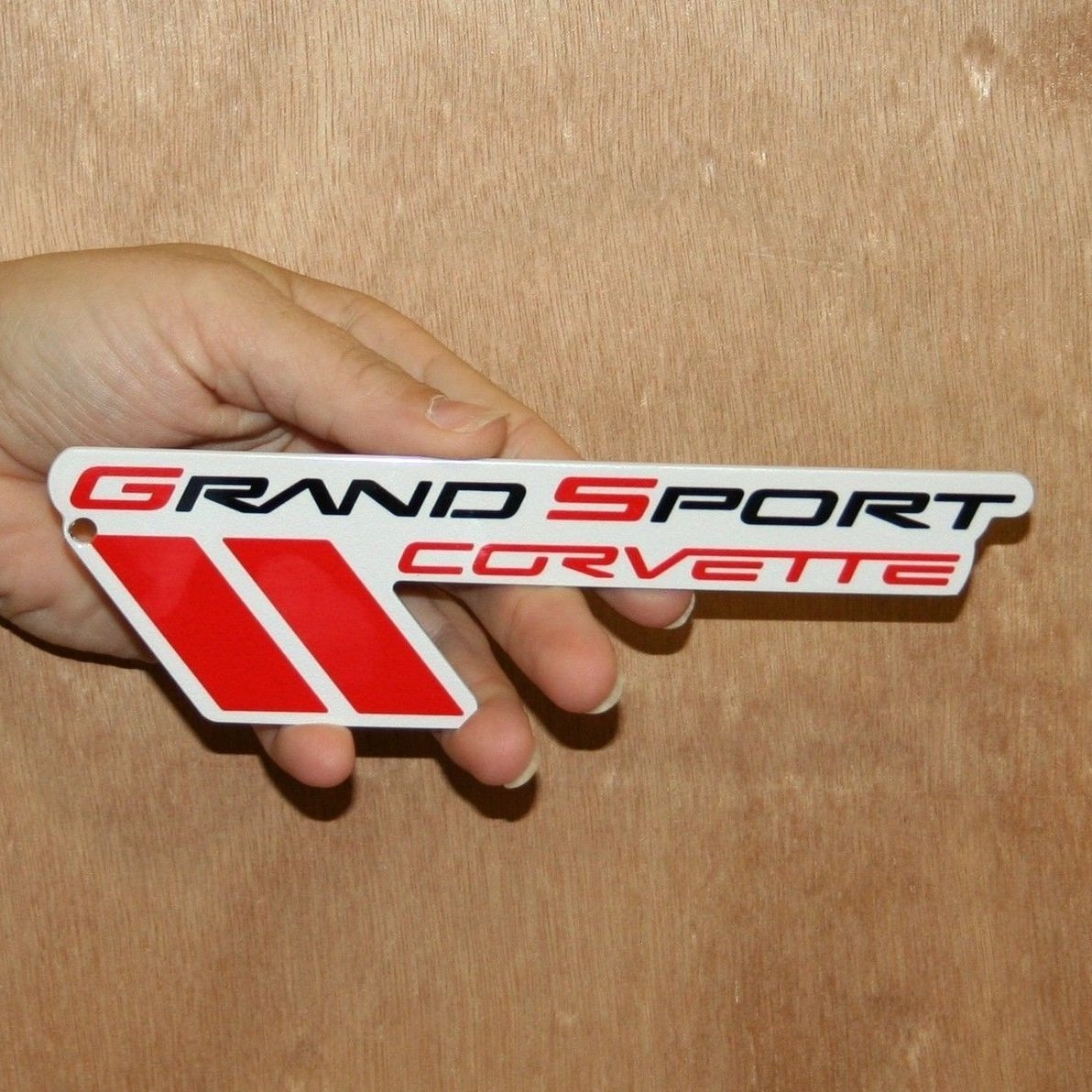 C6 Corvette Grand Sport Metal Magnet Emblem Art Size: 7" x 2" Tool Box 10 through 13 GS-SR1 Performance