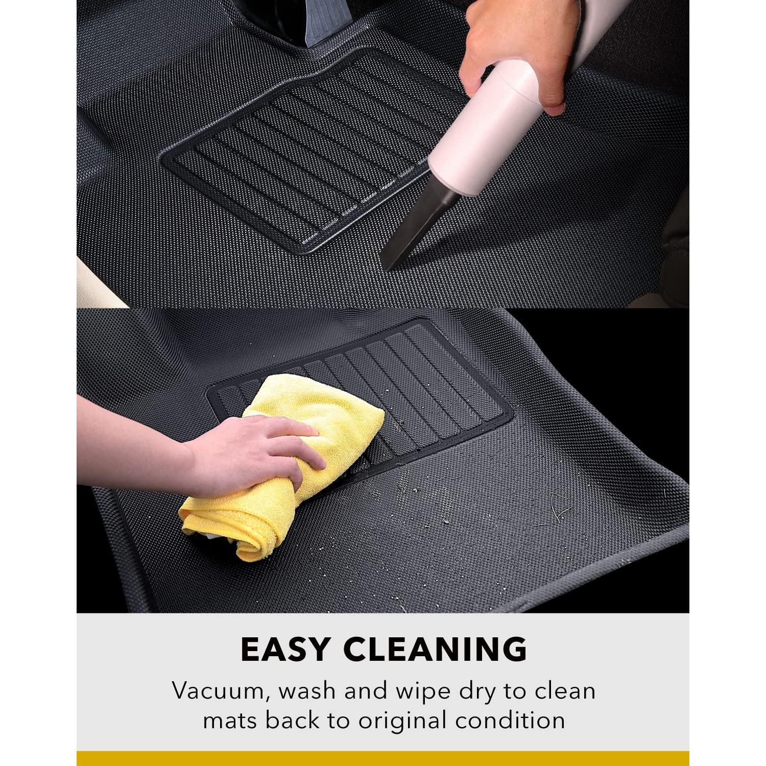 2021-2022 Kia Sorento 6-Seater 3D MAXpider All-Weather Floor Mats - Black-SR1 Performance