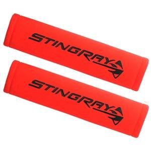 Corvette Seatbelt Harness Pad : C7 Stingray (Yellow)-SR1 Performance