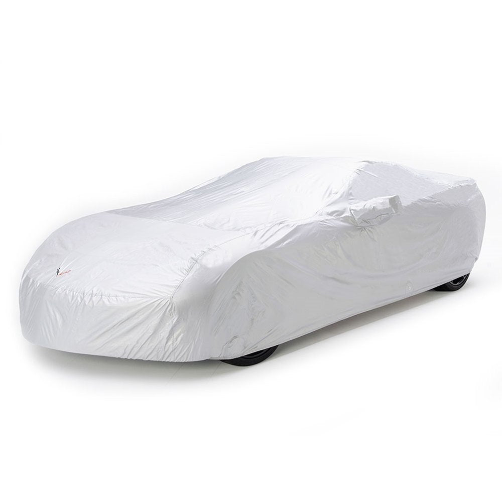 Corvette Intro-Guard Car Cover Embossed - Indoor/Outdoor - Silver : C7 Stingray, Z51, Z06, Grand Sport-SR1 Performance
