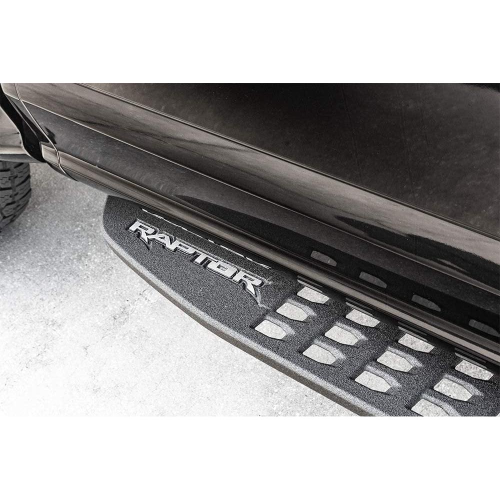 American Car Craft Stainless Steel RAPTOR Running Board Emblems | 2017-2020 Ford Raptor-SR1 Performance