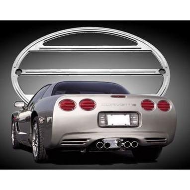 1997-2004 C5 Corvette Billet Chrome Taillight Bezel/Louvers-SR1 Performance