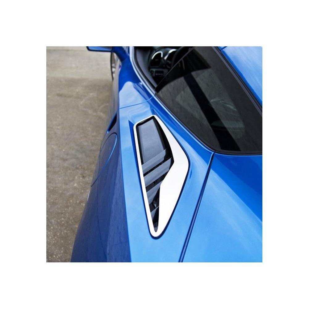 Corvette Rear Quarter Vent Set 2Pc Polished : C7 Stingray, Z51-SR1 Performance