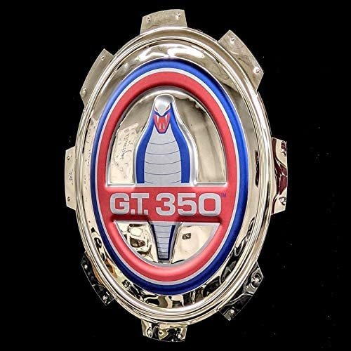 Shelby GT 350 Gas Cap Stainless Steel Wall Hanging Sign - Blue/Red/Chrome : 22"-SR1 Performance