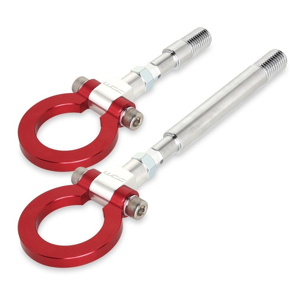 Front and Rear WCC Tow Hooks - Anodized Red - C7 & C8 Corvette-SR1 Performance