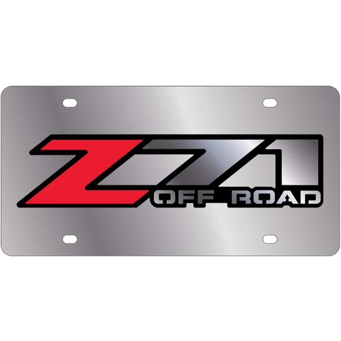 Z71 Offroad License Plate - Stainless Steel-SR1 Performance