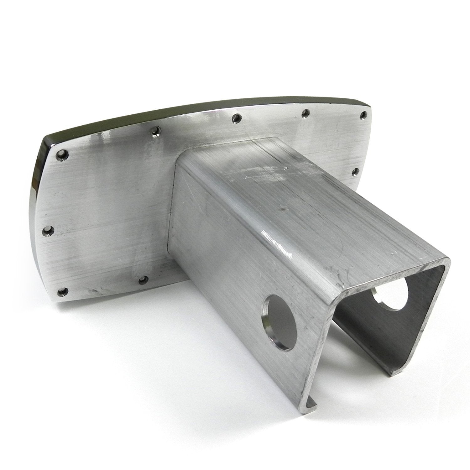 GMC Tow Hitch Cover - Billet Aluminum with Red Logo-SR1 Performance