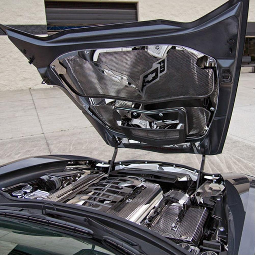 C7 Corvette Stingray Nose Cap 2 Pc. Stainless Steel : Polished-SR1 Performance