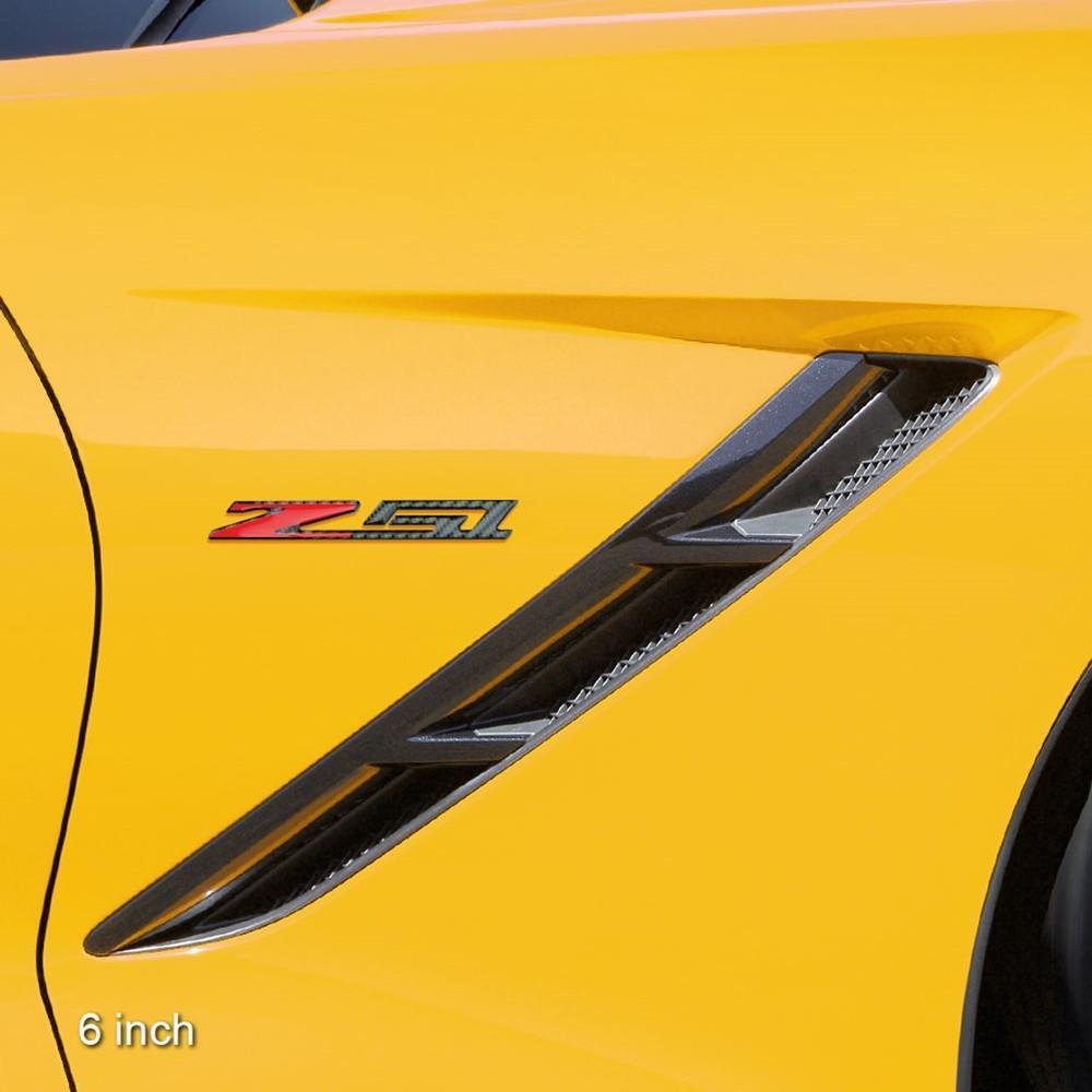 C7, C8 Corvette Z51 Badge Emblem - Domed - Carbon Fiber Look-SR1 Performance