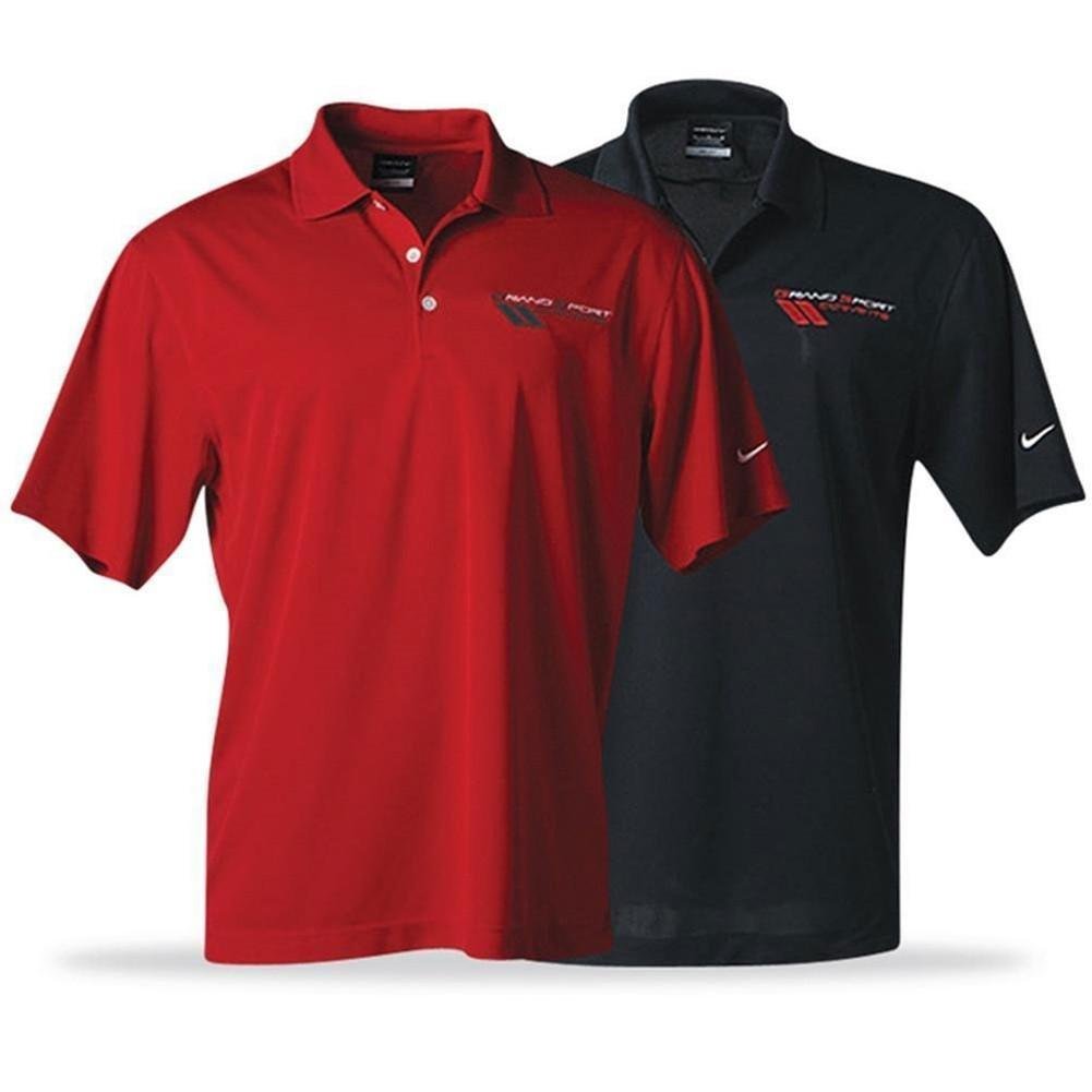 Corvette Polo - Grand Sport Nike DriFit - Black or Red-SR1 Performance