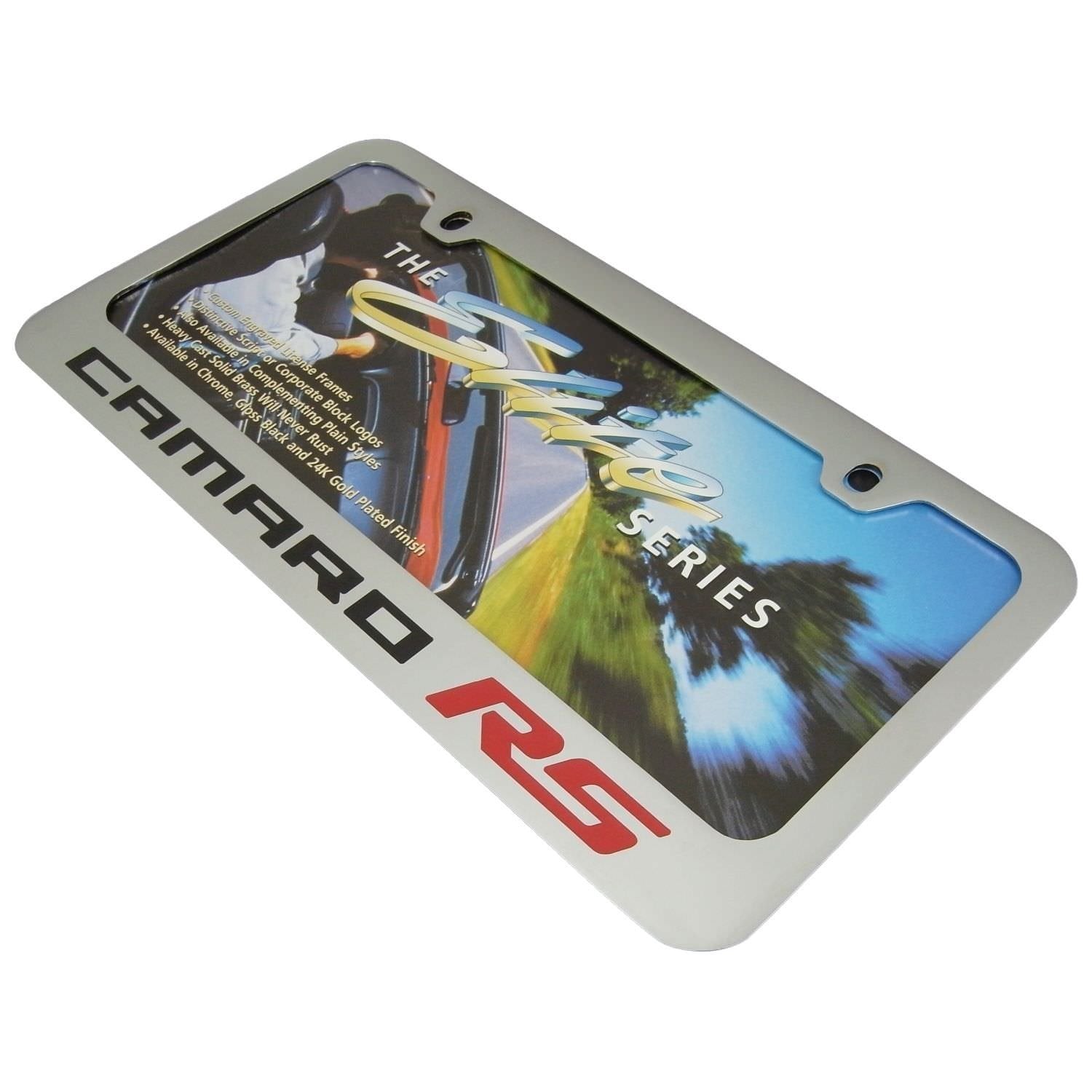 Camaro RS License Plate Frame - Chrome-SR1 Performance