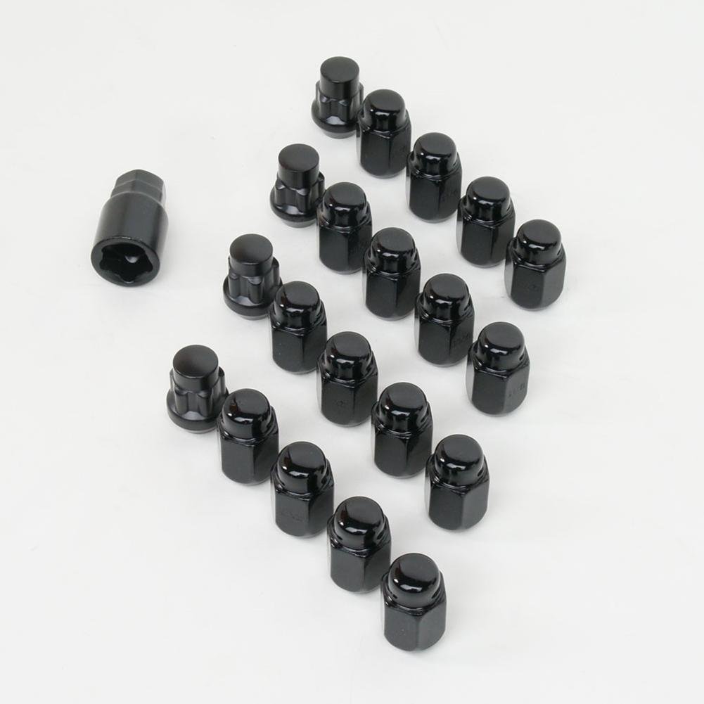 Black Acorn Lug Nuts & Wheel Locks Kit-SR1 Performance