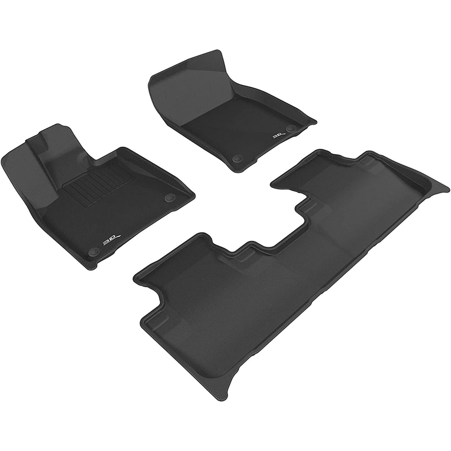 3D MAXpider Complete Set Custom Fit All-Weather Floor Mat for Select Lexus ES350 Models-SR1 Performance