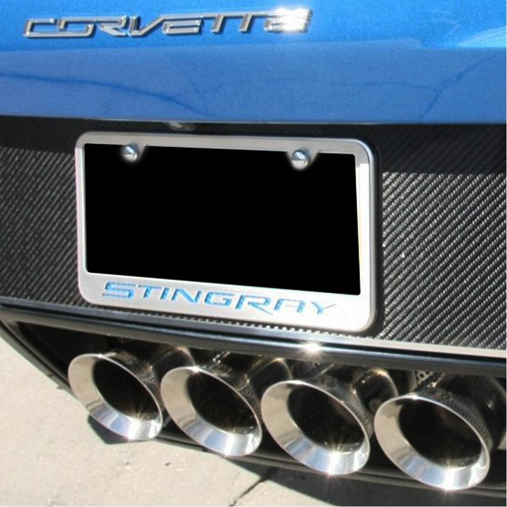 American Car Craft 052032-RD Red Carbon Fiber Rear Tag Frame (Stingray)-SR1 Performance