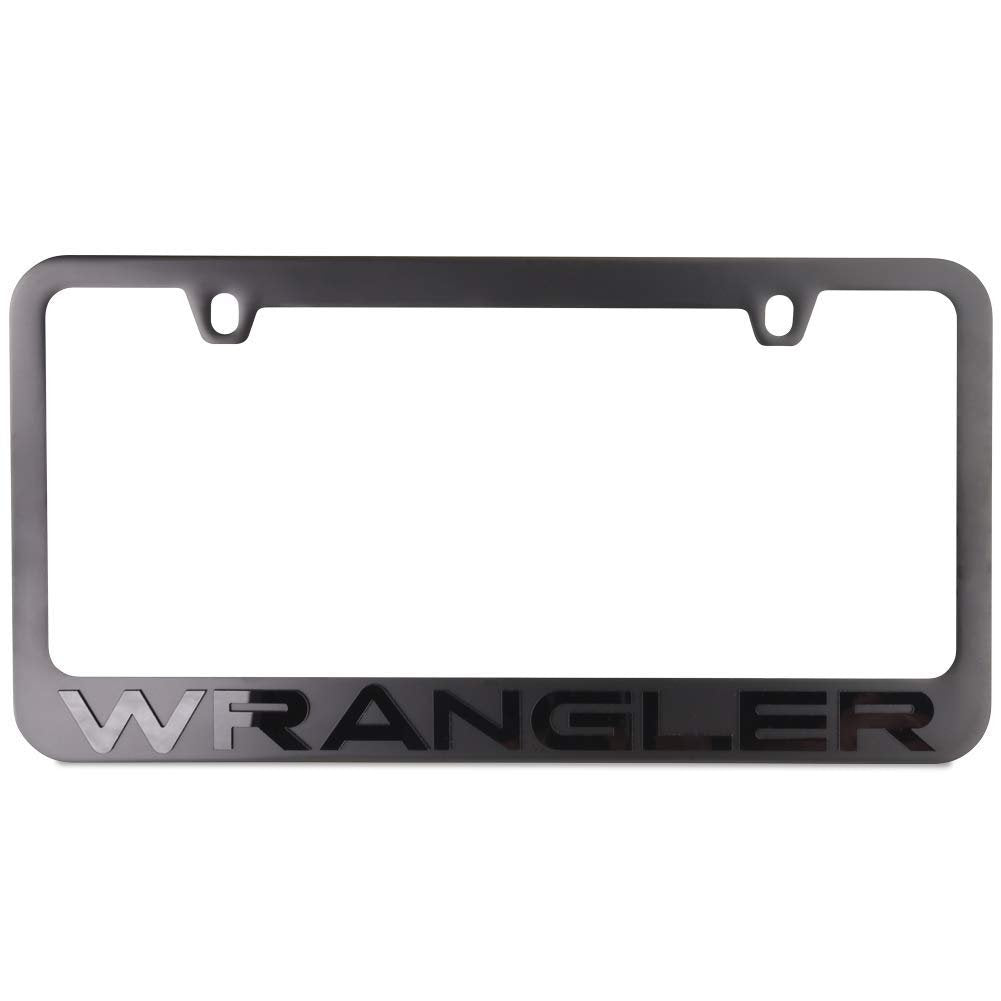 Jeep Wrangler Stealth Blackout License Plate Frame-SR1 Performance