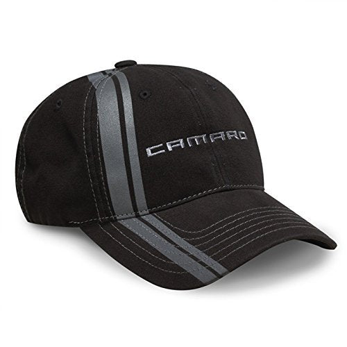 Camaro Double Stripe Hat - Black/Charcoal-SR1 Performance