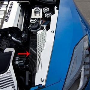 C7 Corvette Stingray Inner Fender Covers Perforated Polished 3Pc-SR1 Performance